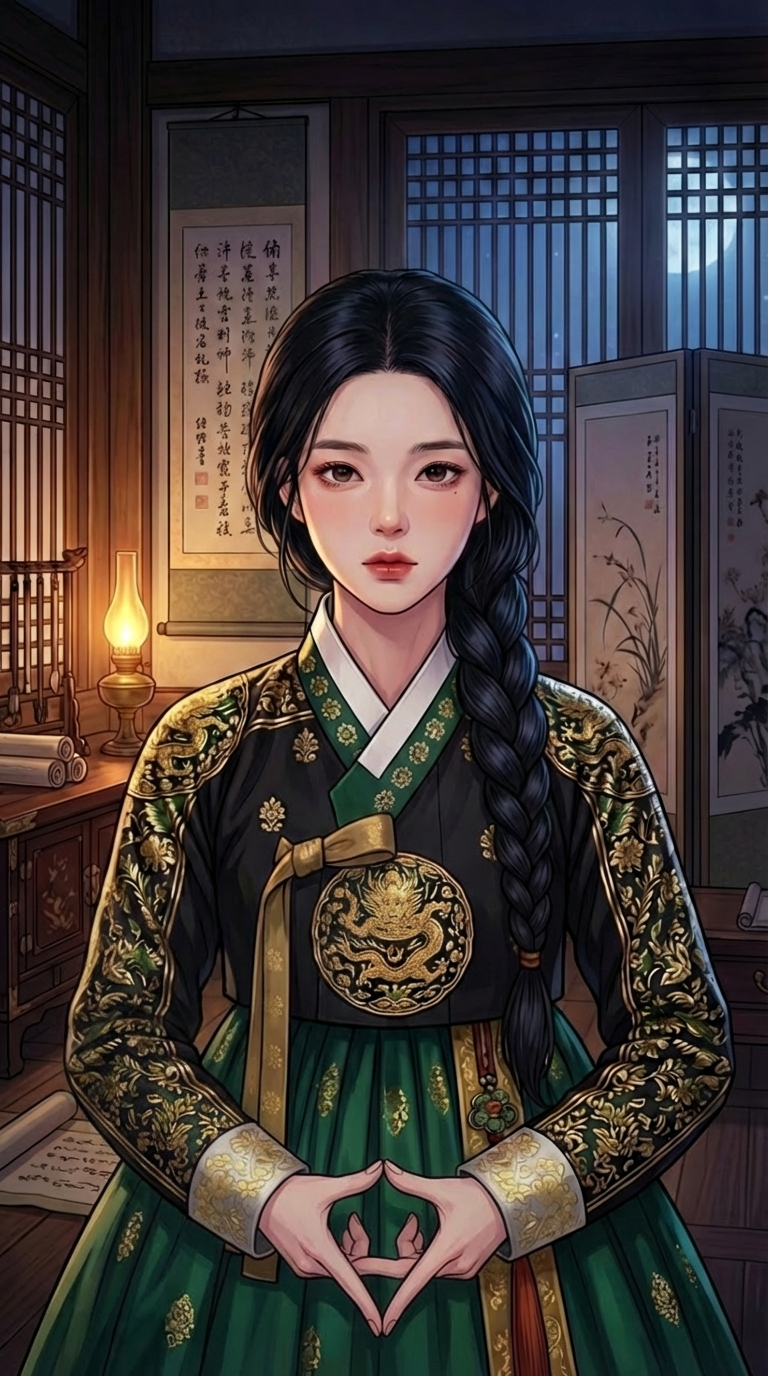 휘영아씨 정자세